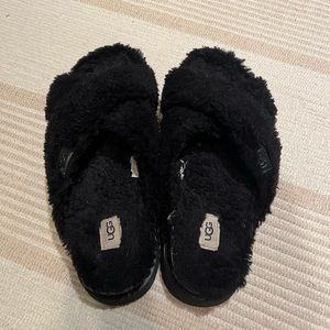 Black Platform Ugg Slippers